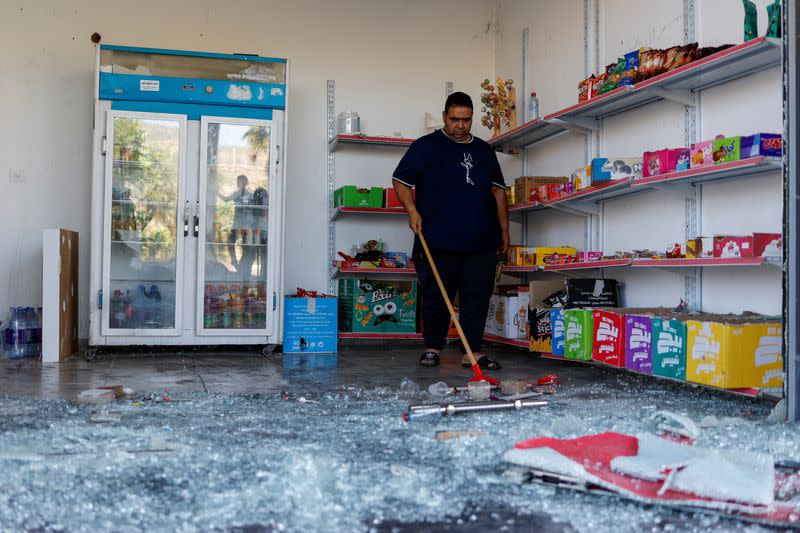 Aftermath of Israeli settlers attack near Ramallah