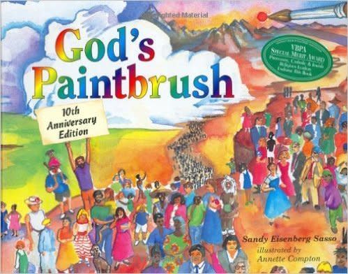 "This classic ...&nbsp;uses questions and drawings to invite children to encounter God during moments and activities in their own lives.&nbsp;One kid thinks of a sunbeam as God's paintbrush and wonders what color to paint the world today. Two children at the beach imagine that the rain is God's tears and the giant waves with white foam on the top make God laugh. The author asks, 'What do you think would make God cry or laugh?' ... The interactive approach of this wonder-inducing book encourages adults to join in the quest to discover God in the everyday." -- <a href="http://www.spiritualityandpractice.com/books/reviews/view/5673" target="_blank">Spirituality &amp; Practice&nbsp;</a>