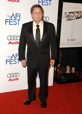 Emilio Estevez at the Los Angeles premiere of The Weinstein Company's Bobby