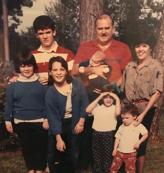 Roussel shared a childhood family photo. (Photo: Courtesy of Chrissy Roussel)