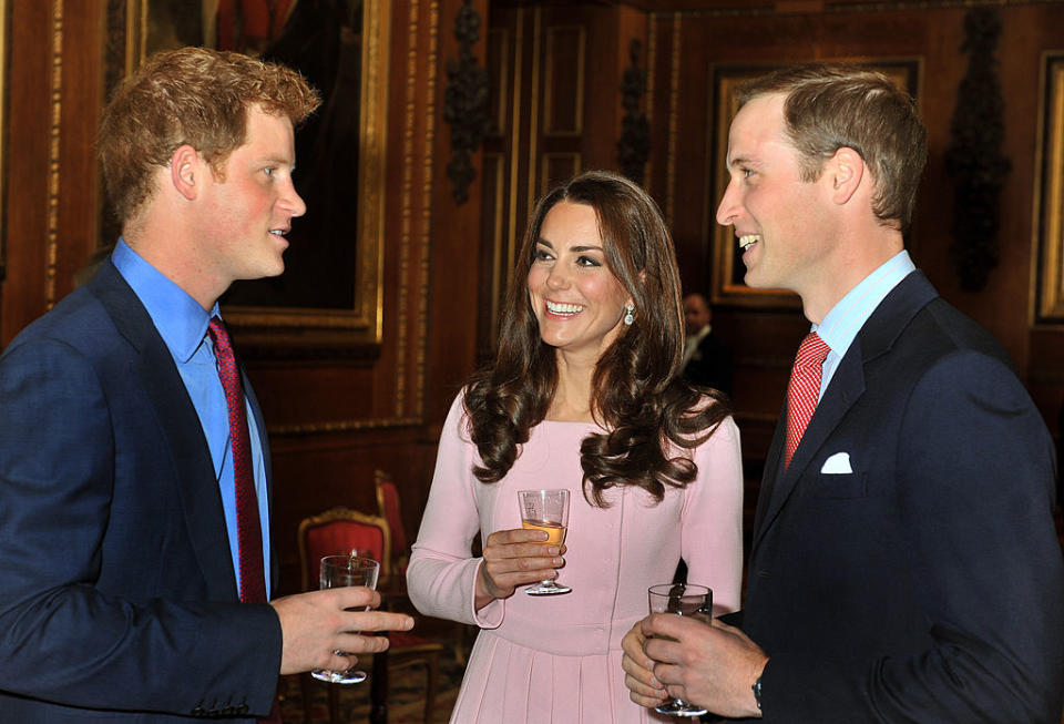 Prince Harry has shared his initial thoughts about Kate Middleton in his book, Spare. Pictured together in 2012. (Getty Images)