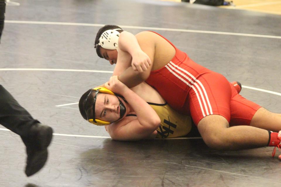 The Holland wrestling team won two matches on Wednesday.