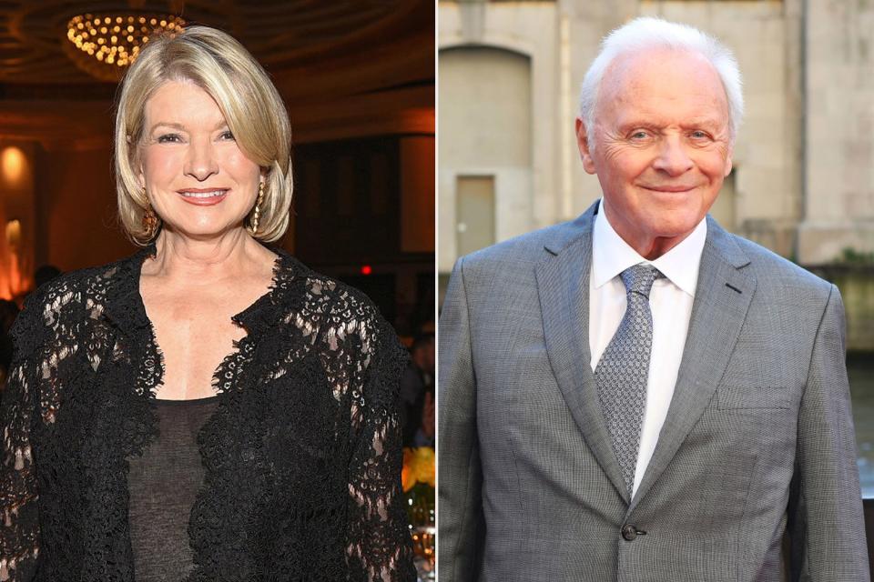 Martha stewart and Anthony Hopkins