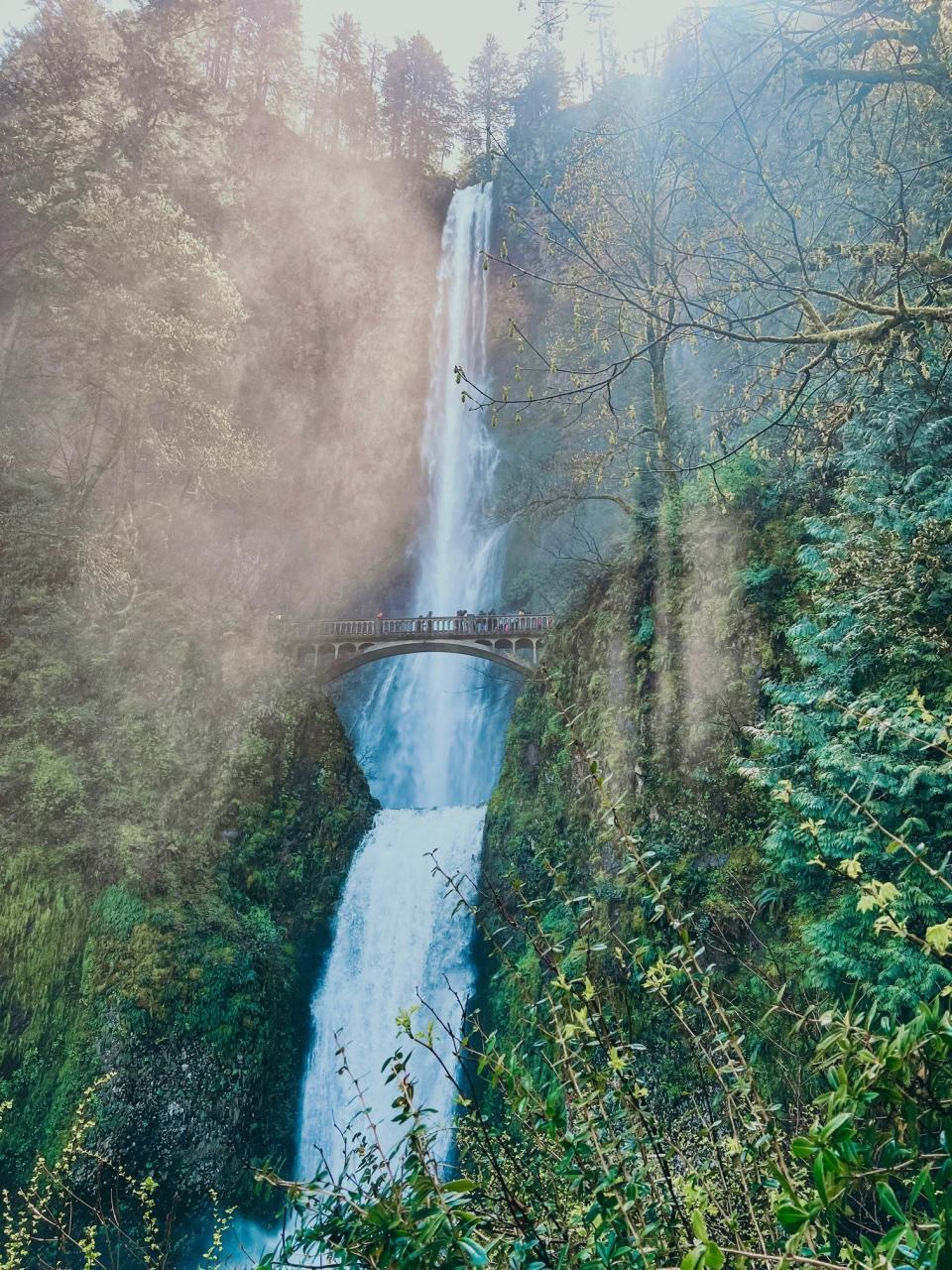 Multnomah Falls in Oregon's Columbia River Gorge