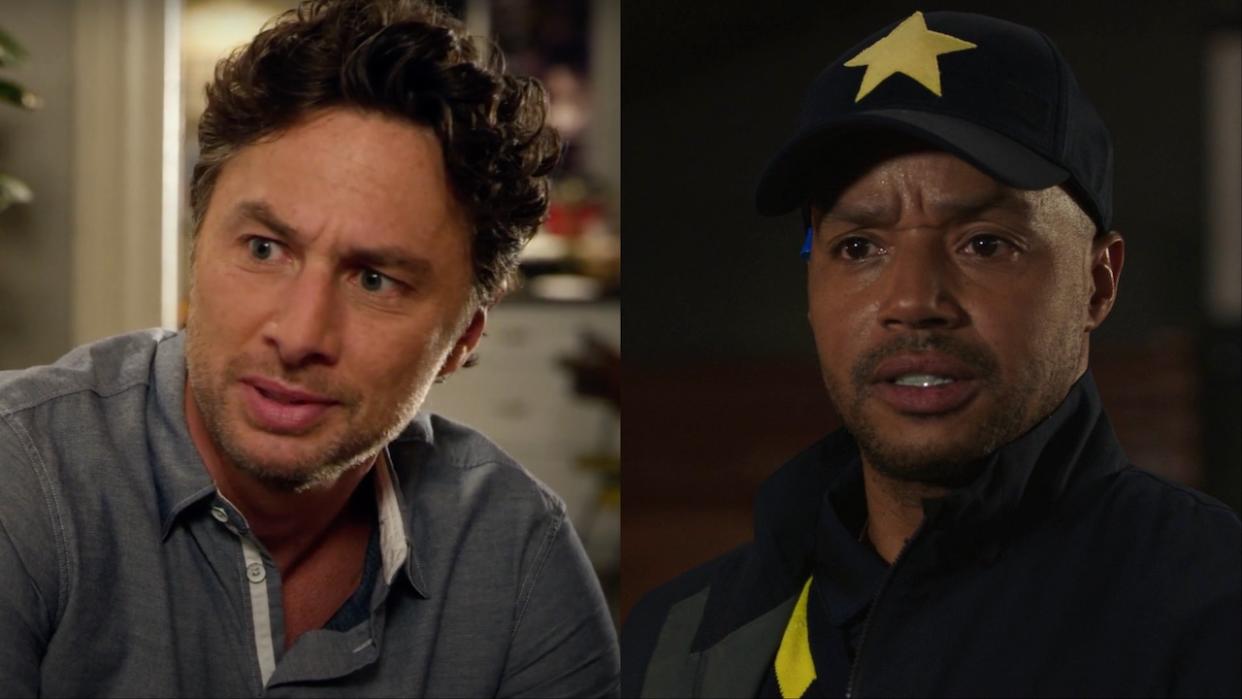  Zach Braff in Alex Inc. and Donald Faison in Legends of Tomorrow. 