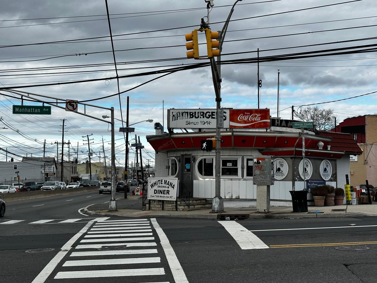 White Mana in Jersey City after filming concluded for the new Bob Dylan biopic "A Complete Unknown" on Thursday, April 4, 2024.