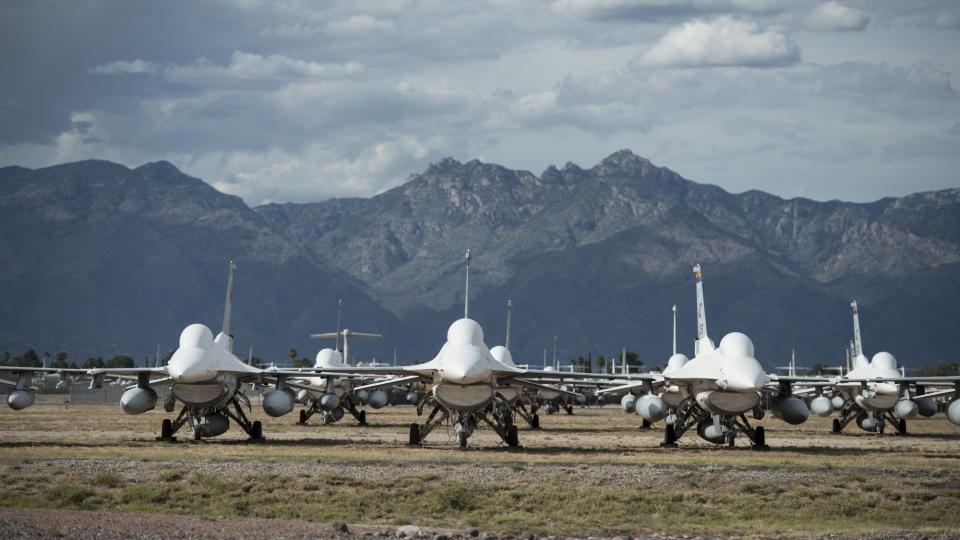 <p>Established in 1946 to store World War II bombers and transports, the yard at the <a href="https://www.dm.af.mil/" rel="nofollow noopener" target="_blank" data-ylk="slk:Davis-Monthan Air Force Base;elm:context_link;itc:0;sec:content-canvas" class="link ">Davis-Monthan Air Force Base</a> outside Tucson holds more than 4,000 military aircrafts. Look out for personal notes etched on some planes by former pilots. The base also <a href="https://www.youtube.com/watch?v=_wuVofb0L-Q" rel="nofollow noopener" target="_blank" data-ylk="slk:made an appearance;elm:context_link;itc:0;sec:content-canvas" class="link ">made an appearance</a> in the 1987 movie <em>Can't Buy Me Love,</em> starring a young Patrick Dempsey. </p>