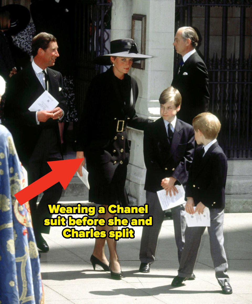 Princess Diana with her children