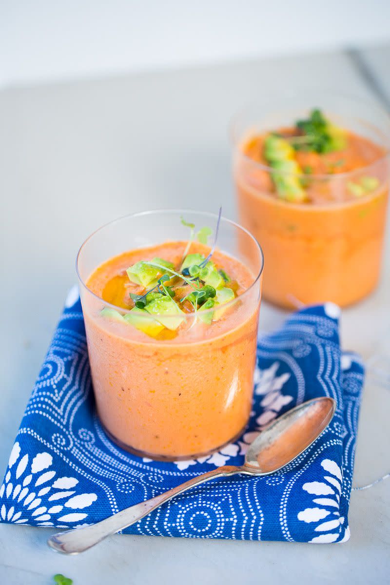 Cold Watermelon Soup (Gazpacho)