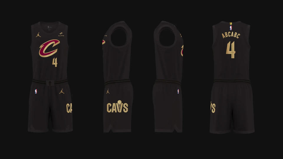 Cleveland Cavs new black jersey