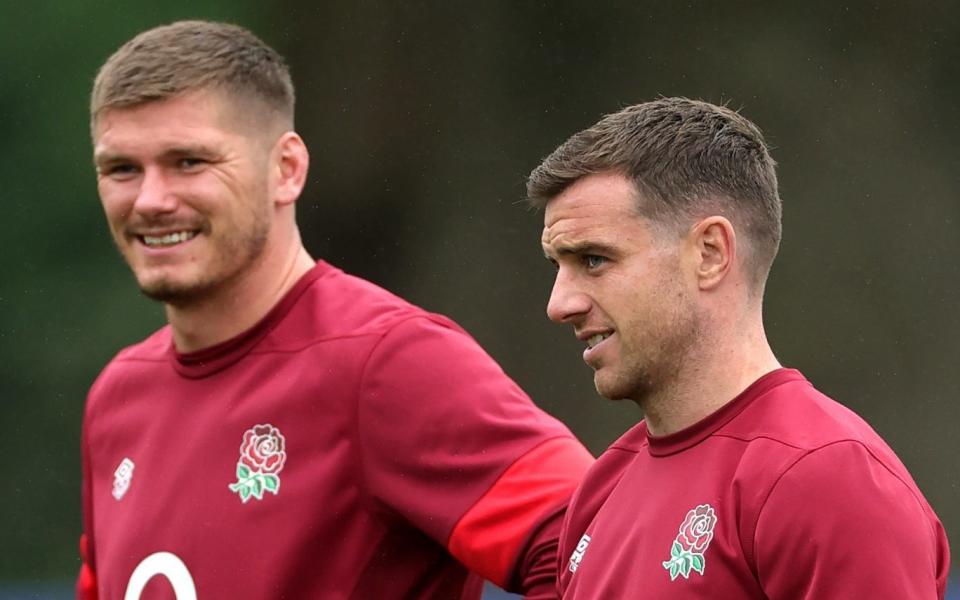 Owen Farrell (left) and George Ford