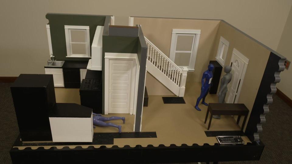 The 3-D model of the Firkus home that was created to scale by the FBI. / Credit: Ramsey County Attorney's Office