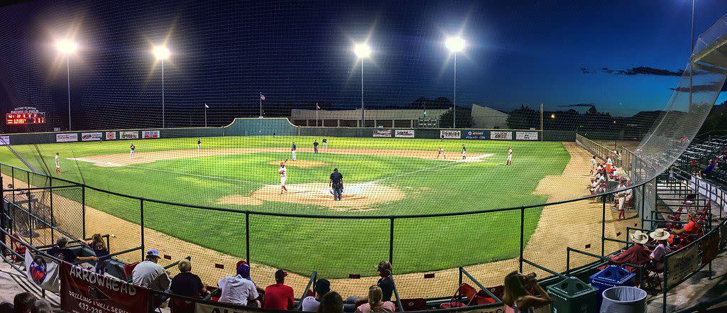 Alpine Cowboys hosting the Roswell Invaders, Kokernot Field, Alpine