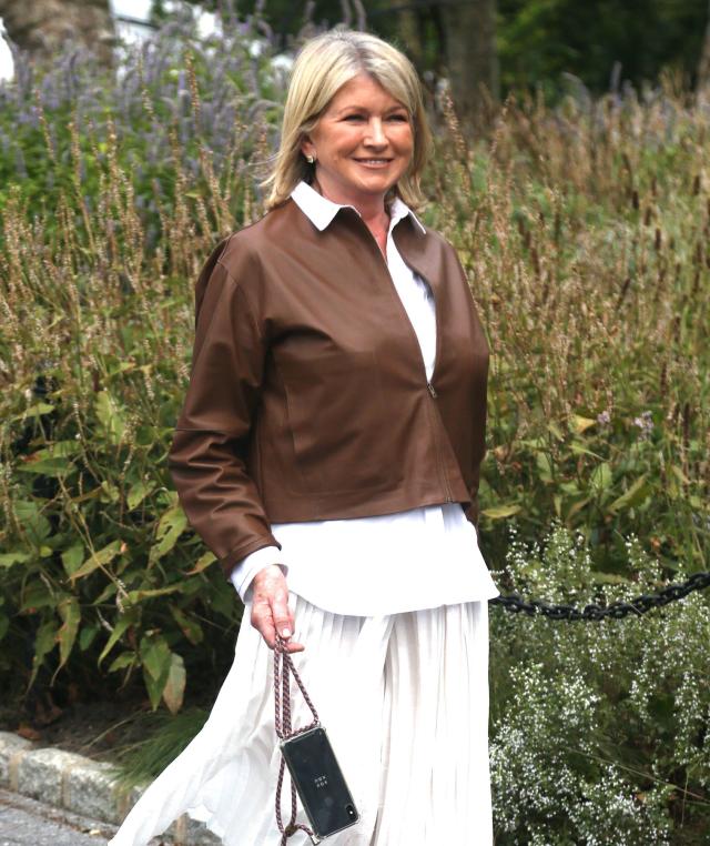 Martha Stewart, 82, shows off ageless figure in sheer blouse as