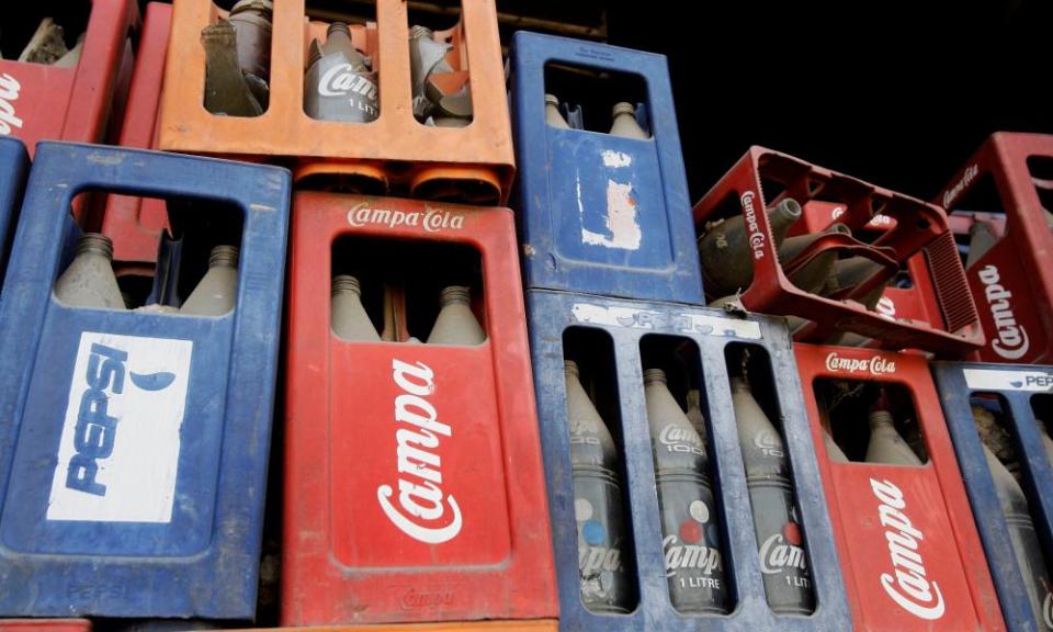 Crates of Campo Cola.
