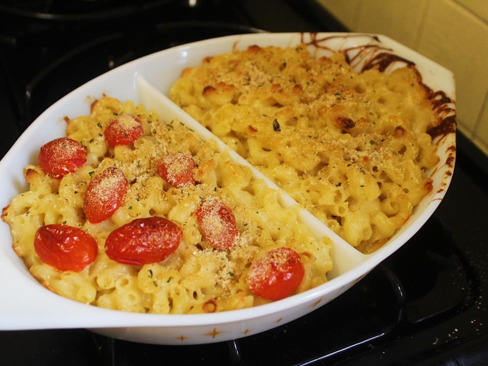 the finished ina garten macaroni and cheese