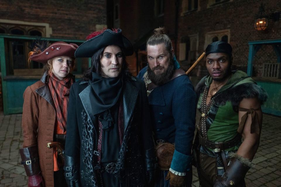 ellie white, noel fielding, marc wootton and duayne boachie, the completely made up adventures of dick turpin