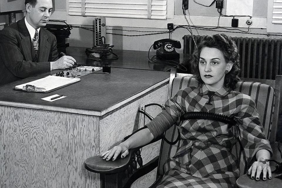 Lie-detector tests were administered as part of security screening at Oak Ridge, January 1, 1944. 