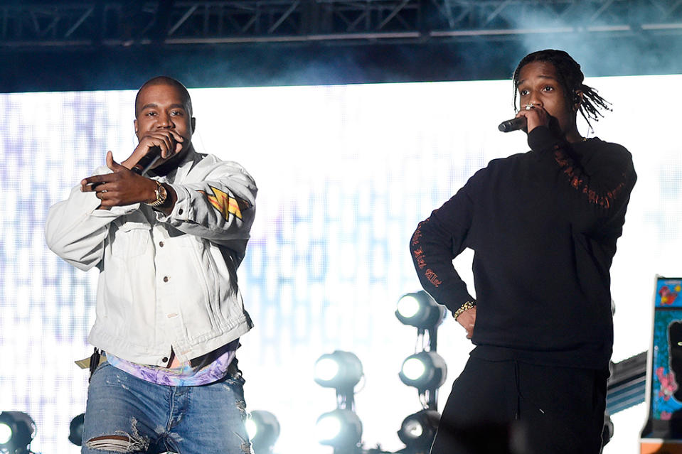 Kanye West and A$AP Rocky