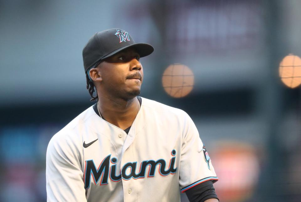 Lewis Brinson is in his fourth season with the Marlins after being a part of the Christian Yelich trade with the Brewers.