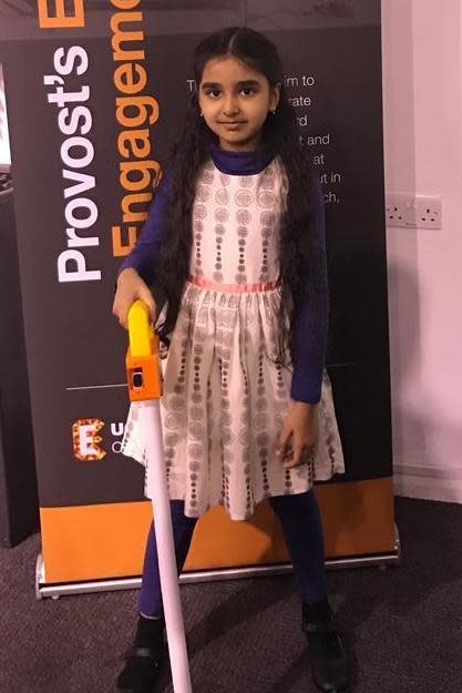 Mihika Sharma has now been shortlisted for BT’s young pioneer award