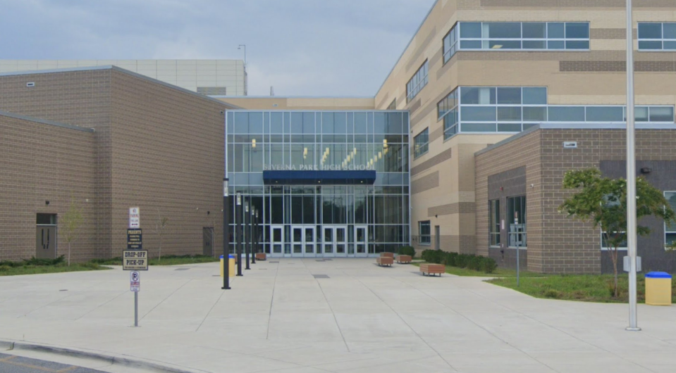 Heavy police presence surrounded the outside of the school after reports of possible violence (Google Maps)