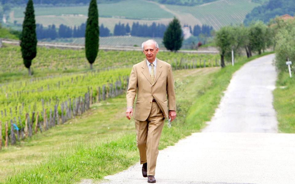 Marquis Leonardo Frescobaldi in his Tuscan vineyard - Getty