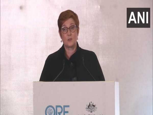 Australian Foreign Minister Marise Payne at an event in New Delhi on Friday.