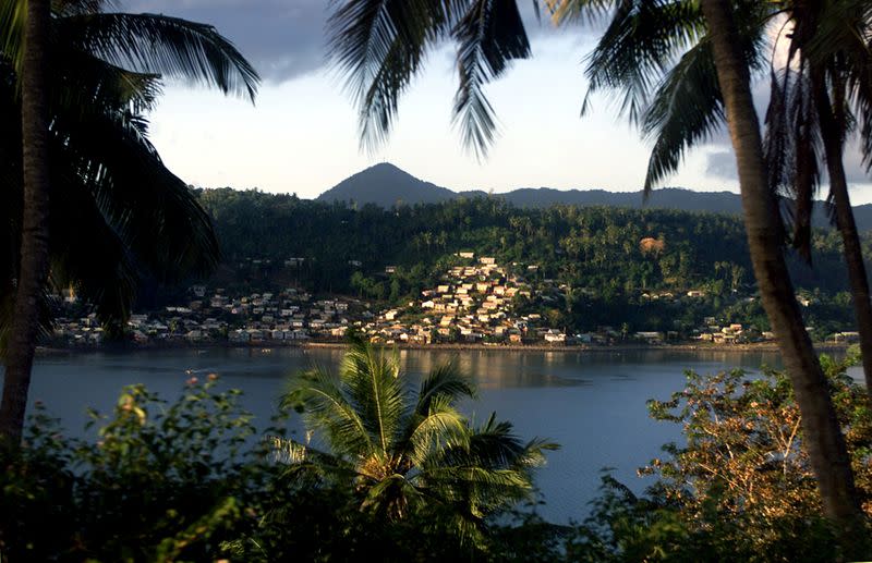 FILE PHOTO: General view of the French overseas territory of Mayotte in the Indian Ocean May 19, 2001...