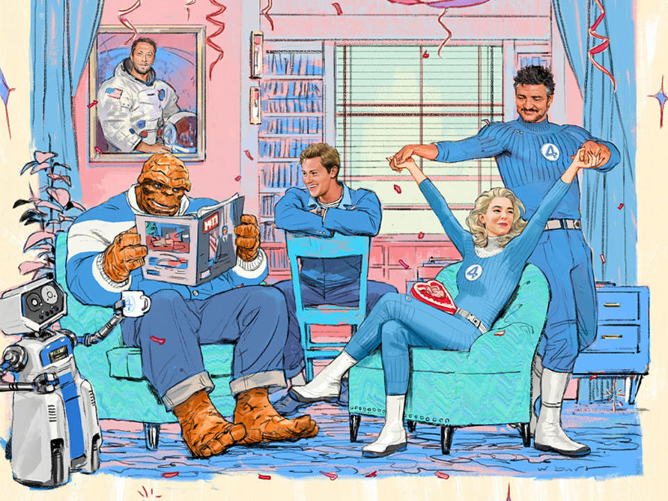 Detail from artwork for The Fantastic Four: First Steps