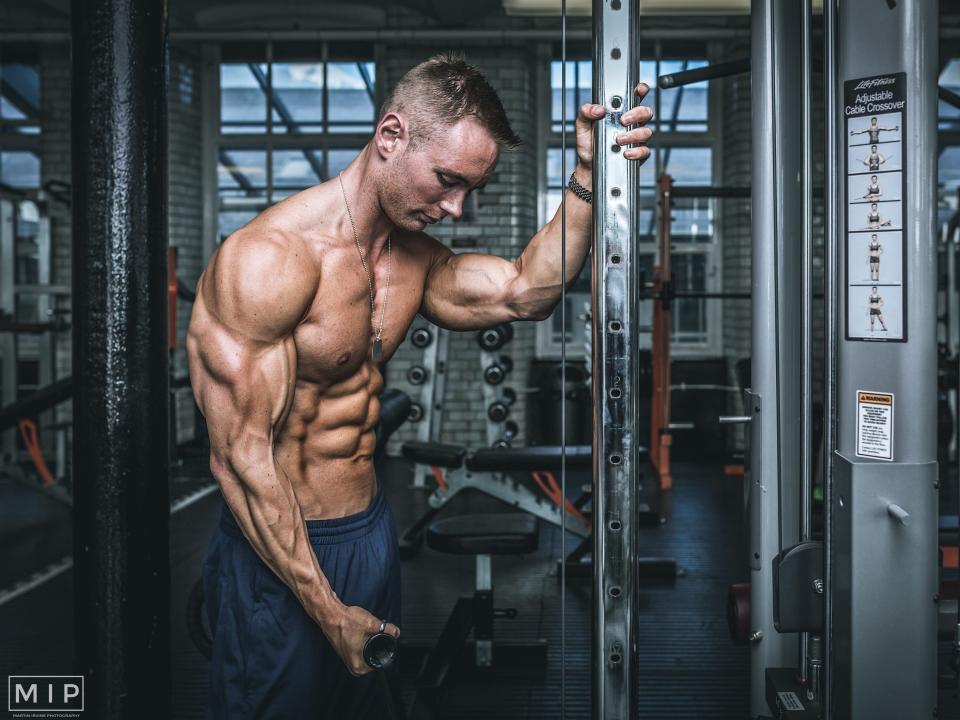 Ben Carpenter in the gym.