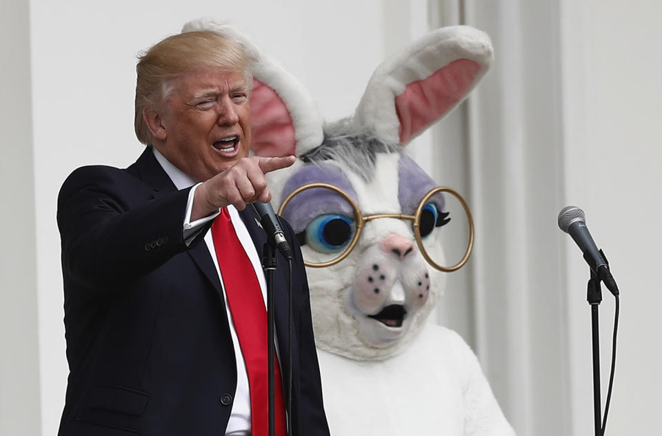 Donald Trump and Easter Bunny