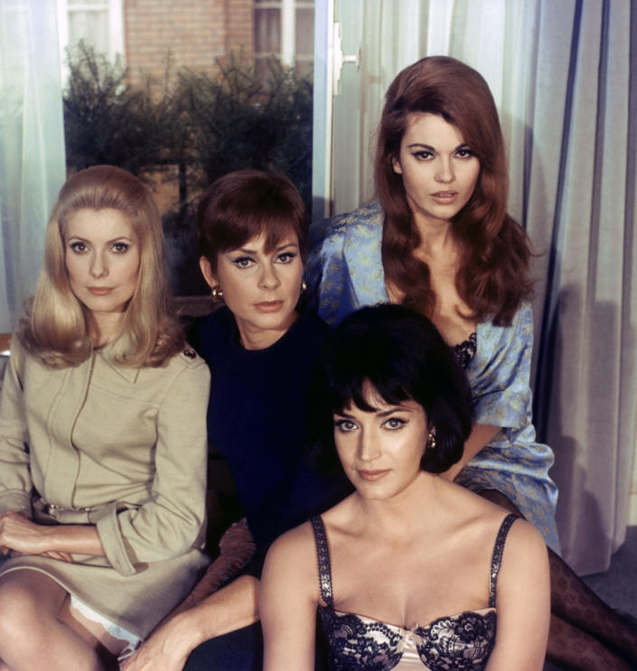 “Belle de Jour” was directed by Luis Buñuel. Shown here are Catherine Deneuve, Genevieve Page, Francoise Fabian and Maria Latour. - Credit: Allied Artists/Photofest