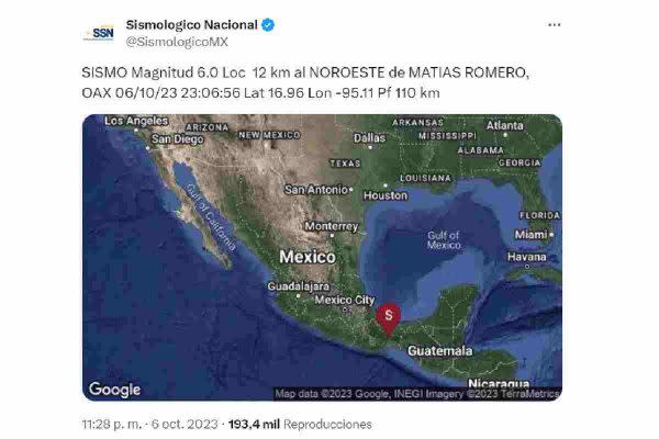 sismo hoy cdmx oaxaca 6 alerta sismica
