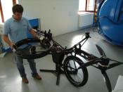 Much higher weight of the flying bike, compared to a common bike, would load these standard components excessively. Special components would have to be used or be designed, which would again increase the weight of the bike significantly.