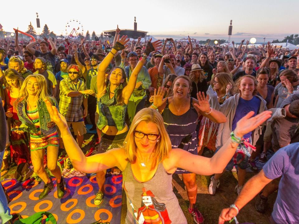 Fans at Magnaball, a festival thrown by the band Phish in upstate New York at Watkins Glen International racetrack in 2015. The band announced a new multi-day festival will be held in Dover's The Woodlands next summer.