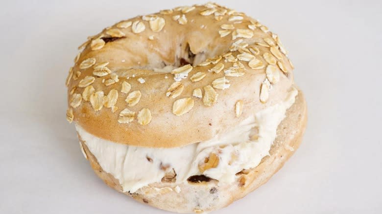 Big Daddy Bagel with cream cheese