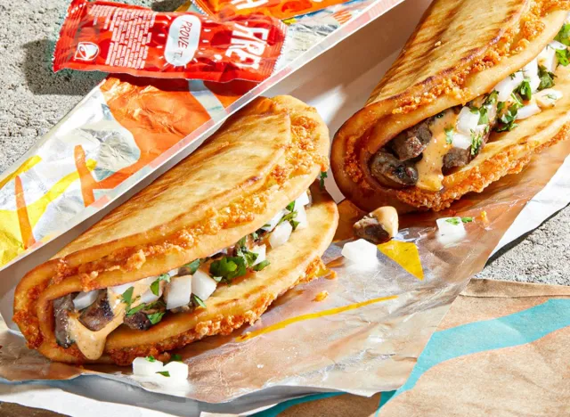 Taco Bell cheesy street chalupas