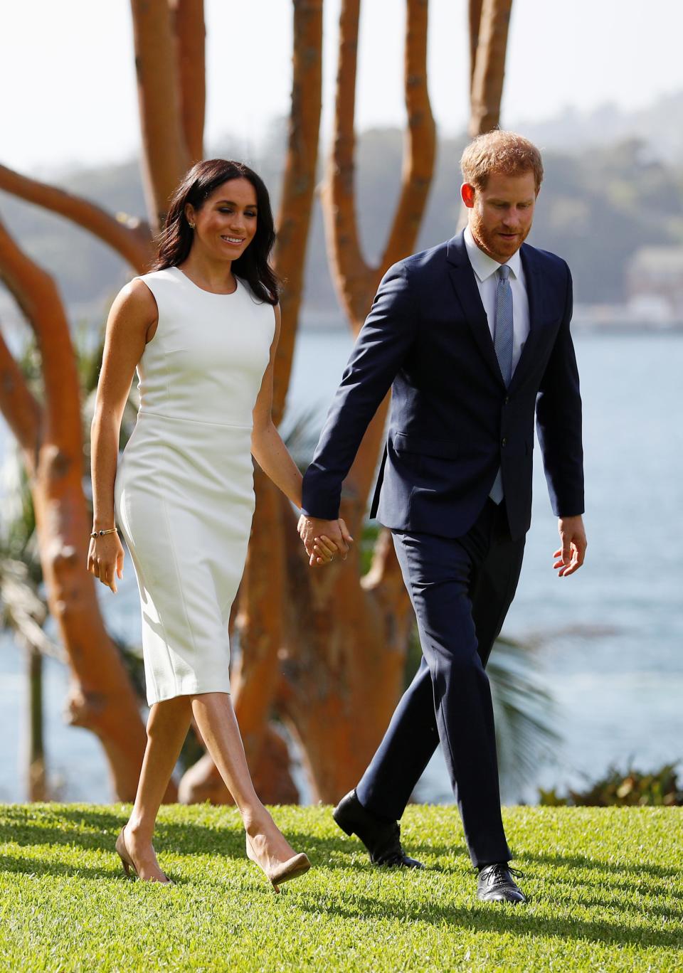 Meghan Markle and Prince Harry attended an official visit in Sydney, Australia, just hours after announcing Meghan's pregnancy.