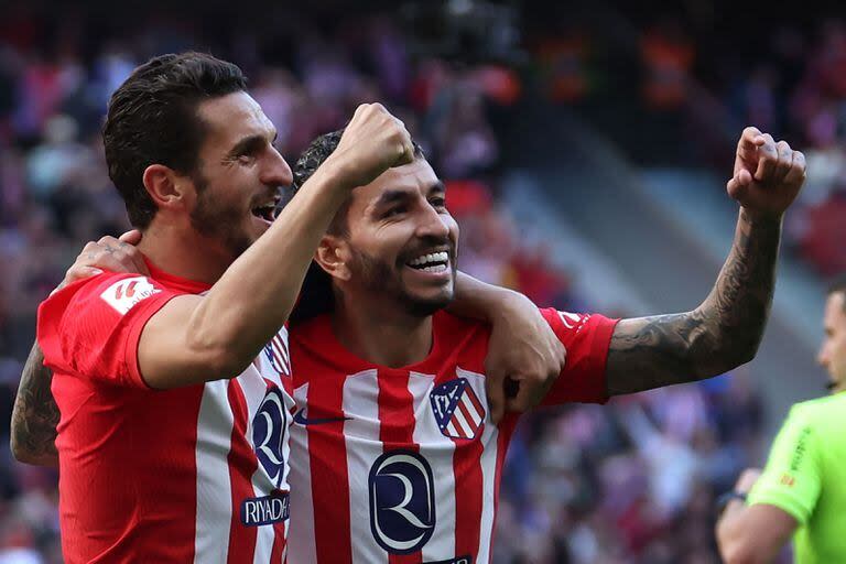 Koke asistió a Ángel Correa en el tercer gol de Atlético de Madrid y el primero del argentino, en la goleada del equipo del Cholo Simeone ante Las Palmas por la Liga de España.