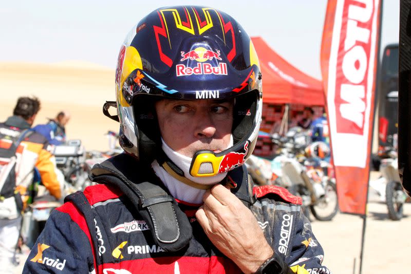 FILE PHOTO: Carlos Sainz during the Dakar Rally