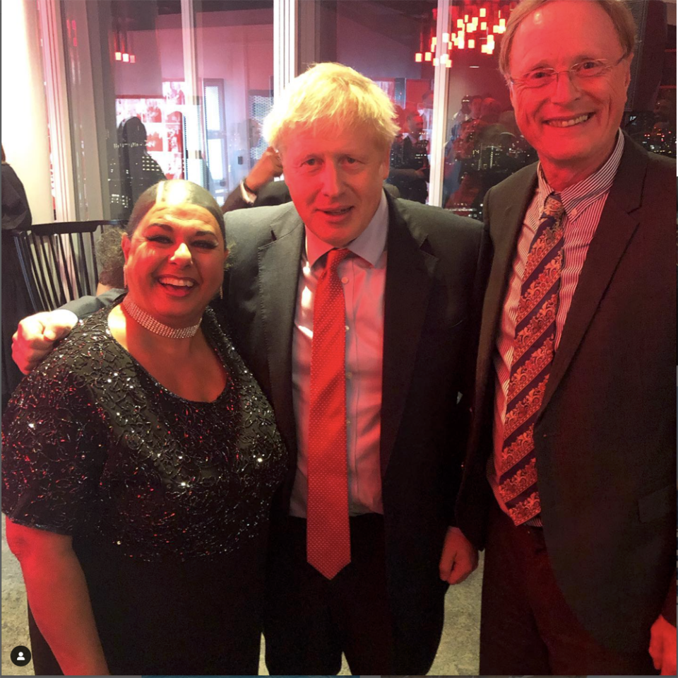 Naghmeh meeting Boris Johnson (Collect/PA Real Life)