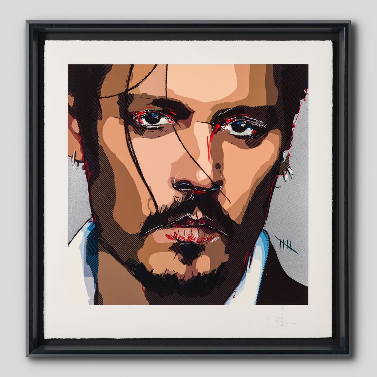 I was given a sneak preview of Depp’s artwork before it was revealed to the world  (Courtesy of Castle Fine Art)