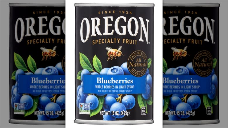 oregon blueberries in can