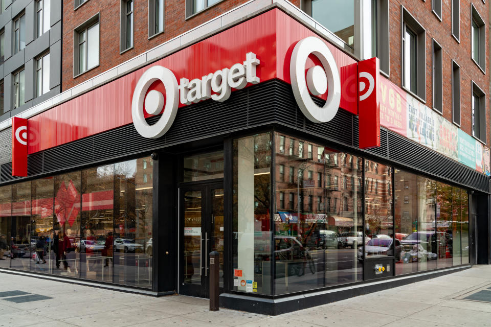 NEW YORK, NY - NOVEMBER 20:  A Target retail store is seen on 14th street in Manhattan on November 20, 2019 in New York City. Target has announced its 3rd quarter results, a 4.5% increase in sales and a 15% growth in revenues.  Targets strong earnings has raised their stock value 67% in 2019. (Photo by David Dee Delgado/Getty Images)