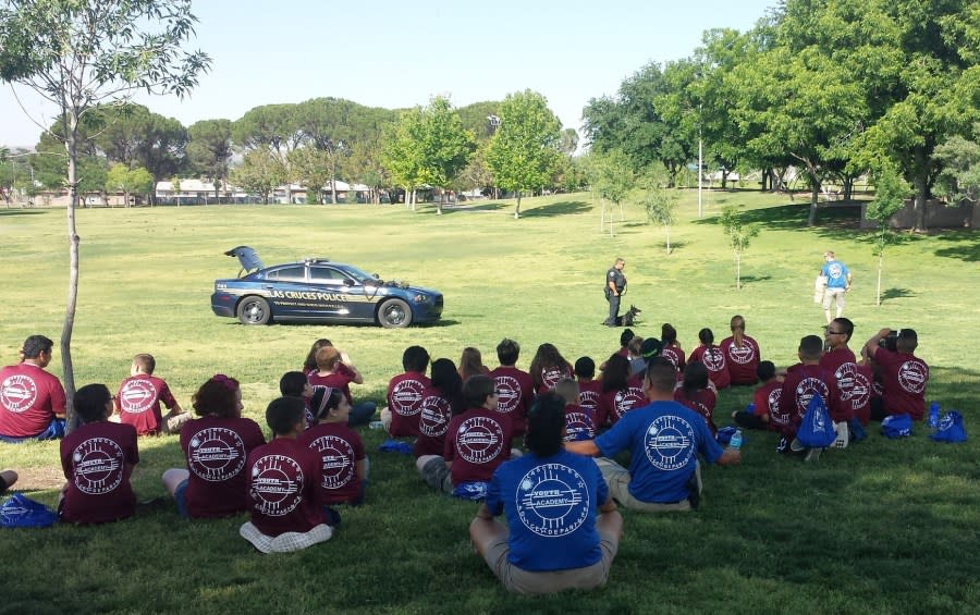Previous Youth Leadership Summer Camp session. Photo courtesy to Las Cruces Police Department