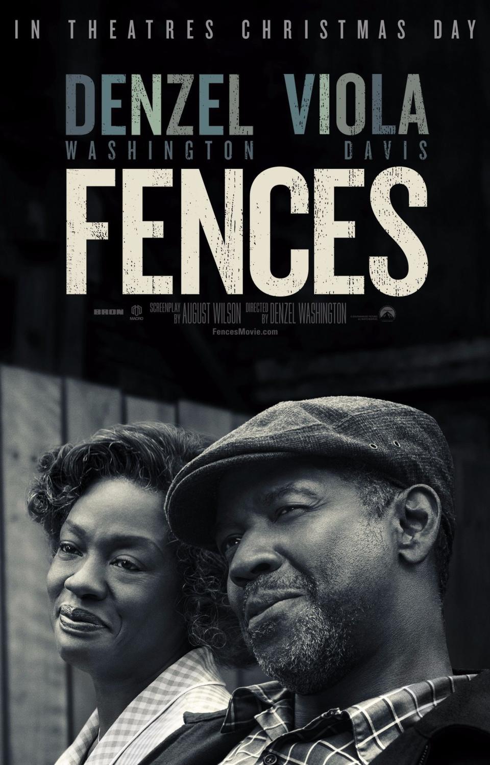 FENCES, US advance poster art, from left, Viola Davis, Denzel Washington, 2016. ©Paramount / courtesy Everett Collection