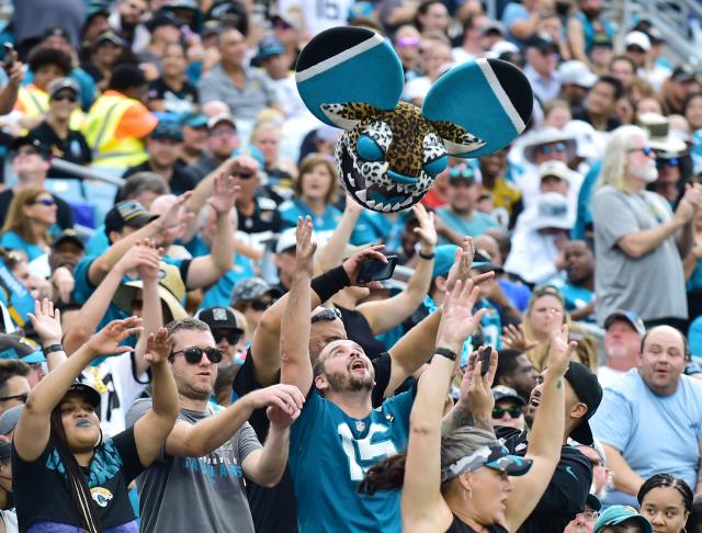 Jaguars fan gets tackled by security guard 