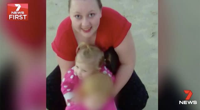 Maddilyn-Rose Stokes pictured with her mum. Photo: 7 News