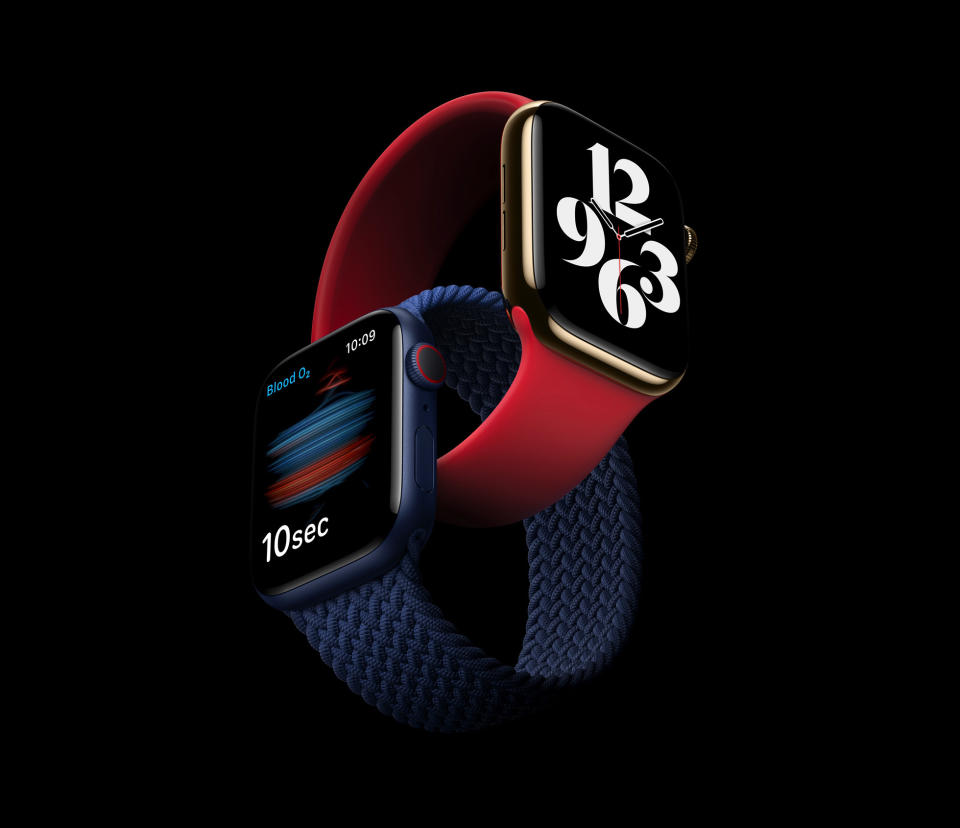 Featuring a Blood Oxygen sensor and app, new case finishes, and watchOS 7